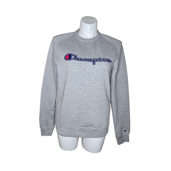 CHAMPION Women's Crewneck Embroidered Logo Sweatshirt Size Large - Picture 1 of 12